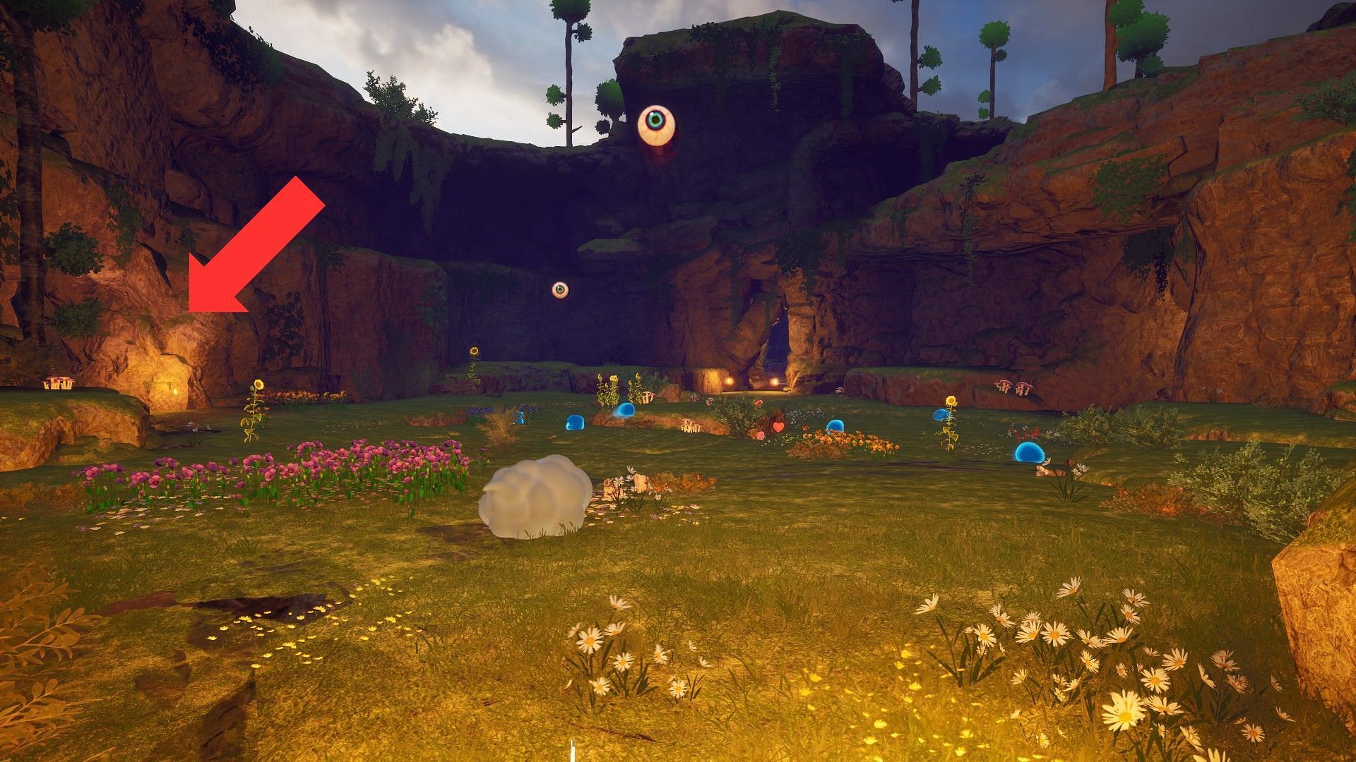 Take the left cave from the second room (Image via Pocketpair)